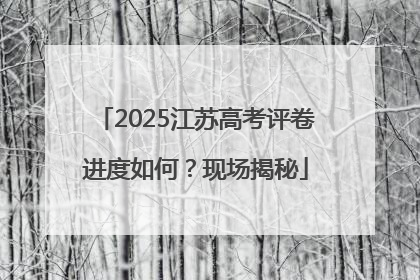 2025江苏高考评卷进度如何？现场揭秘