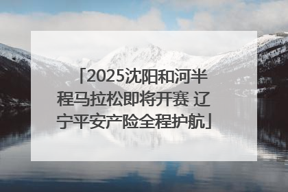 2025沈阳和河半程马拉松即将开赛 辽宁平安产险全程护航