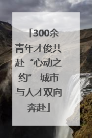 300余青年才俊共赴“心动之约” 城市与人才双向奔赴