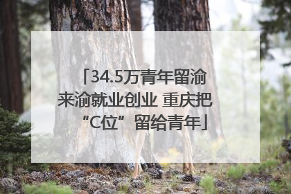 34.5万青年留渝来渝就业创业 重庆把“C位”留给青年