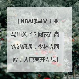 NBA球星文班亚马出关了？网友在高铁站偶遇，少林寺回应：人已离开寺院
